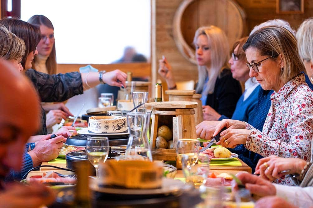 la raclette du restaurant au village vacances azureva metabief dans le jura  2
